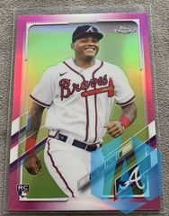 2021 Topps Chrome Pink Christian Pache #178 Rookie RC Braves